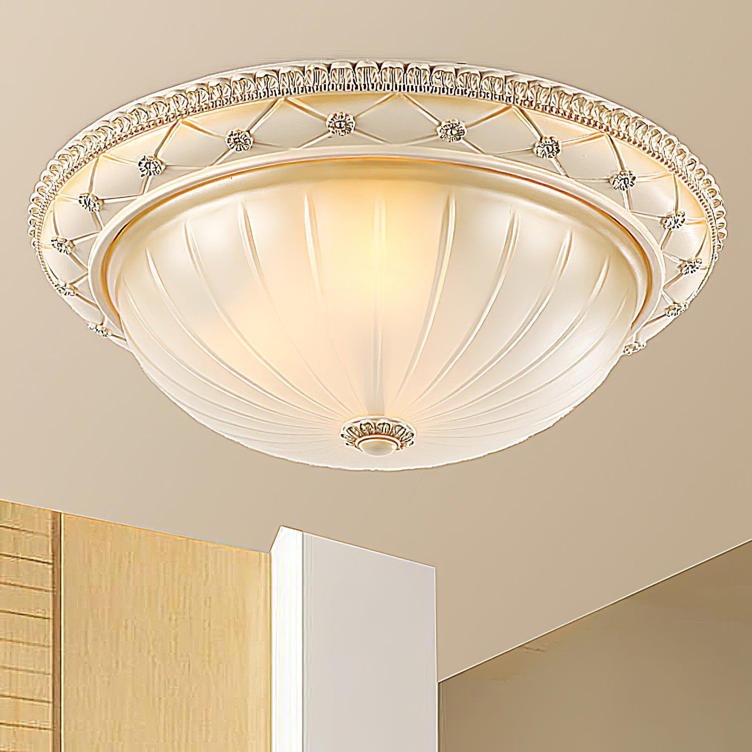 Evtalen Plafonnier en Résine et Verre Vintage - Neutralighting