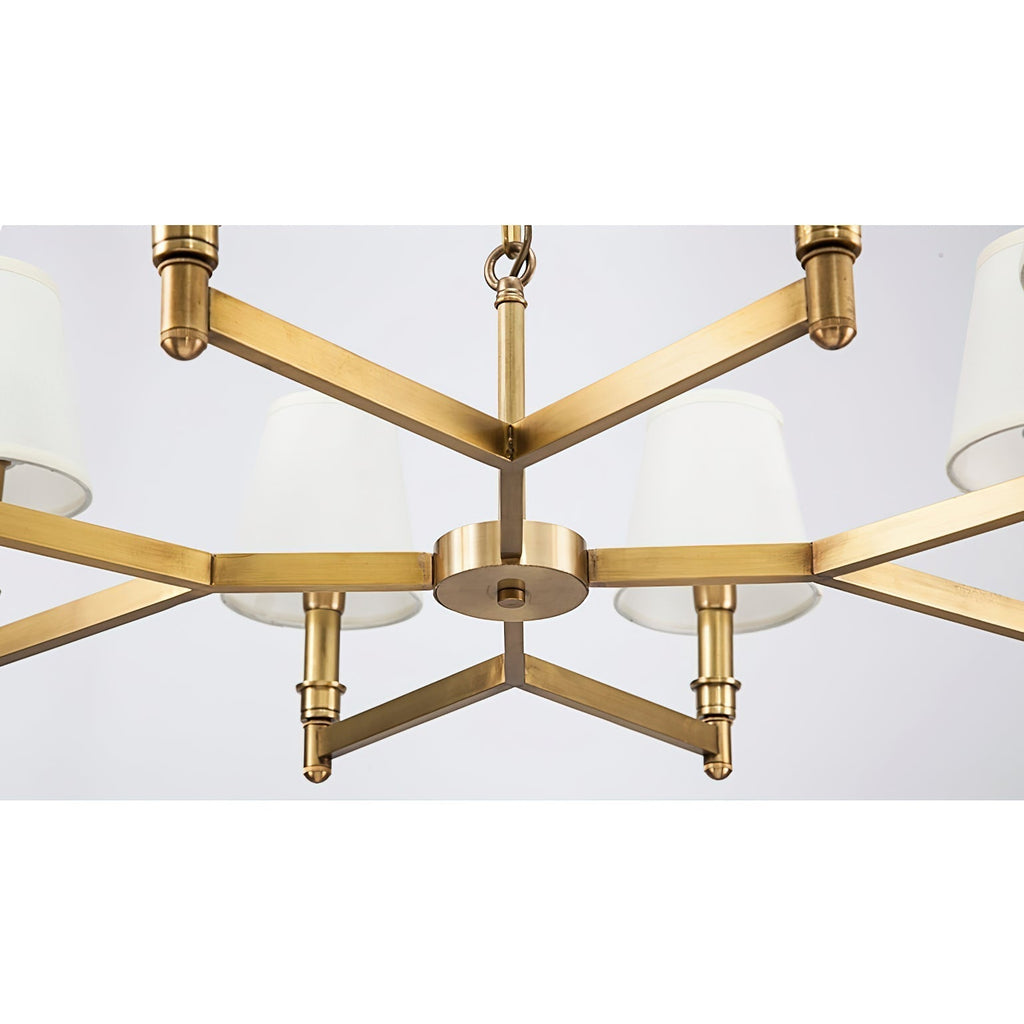 Vadoryra Chandelier Laiton Tissu Luxe Postmoderne Salon - Neutralighting