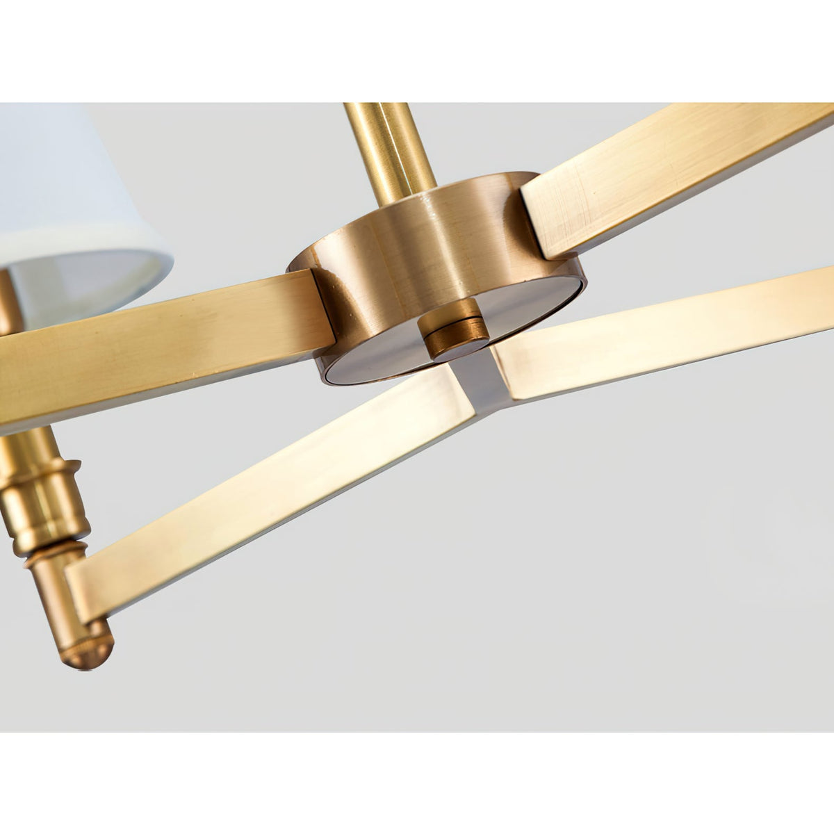 Vadoryra Chandelier Laiton Tissu Luxe Postmoderne Salon - Neutralighting