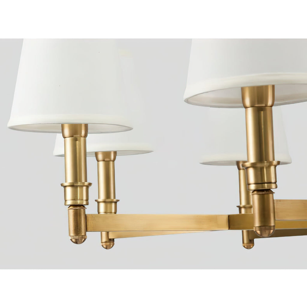 Vadoryra Chandelier Laiton Tissu Luxe Postmoderne Salon - Neutralighting