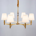 Vadoryra Chandelier Laiton Tissu Luxe Postmoderne Salon - Neutralighting
