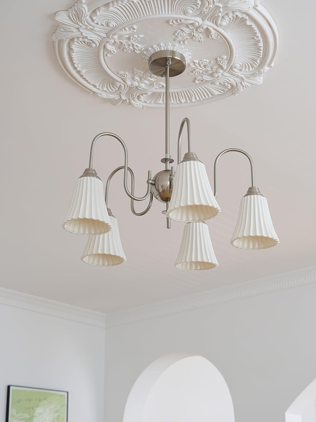Lustra Lustre Moderne Céramique Plissée - Neutralighting