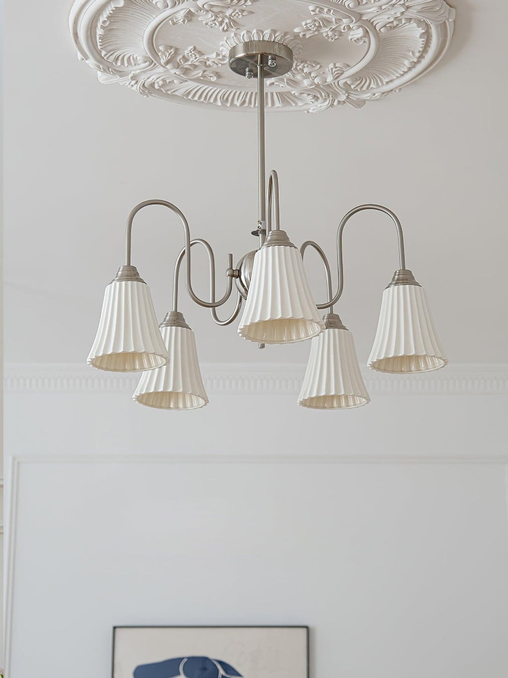 Lustra Lustre Moderne Céramique Plissée - Neutralighting