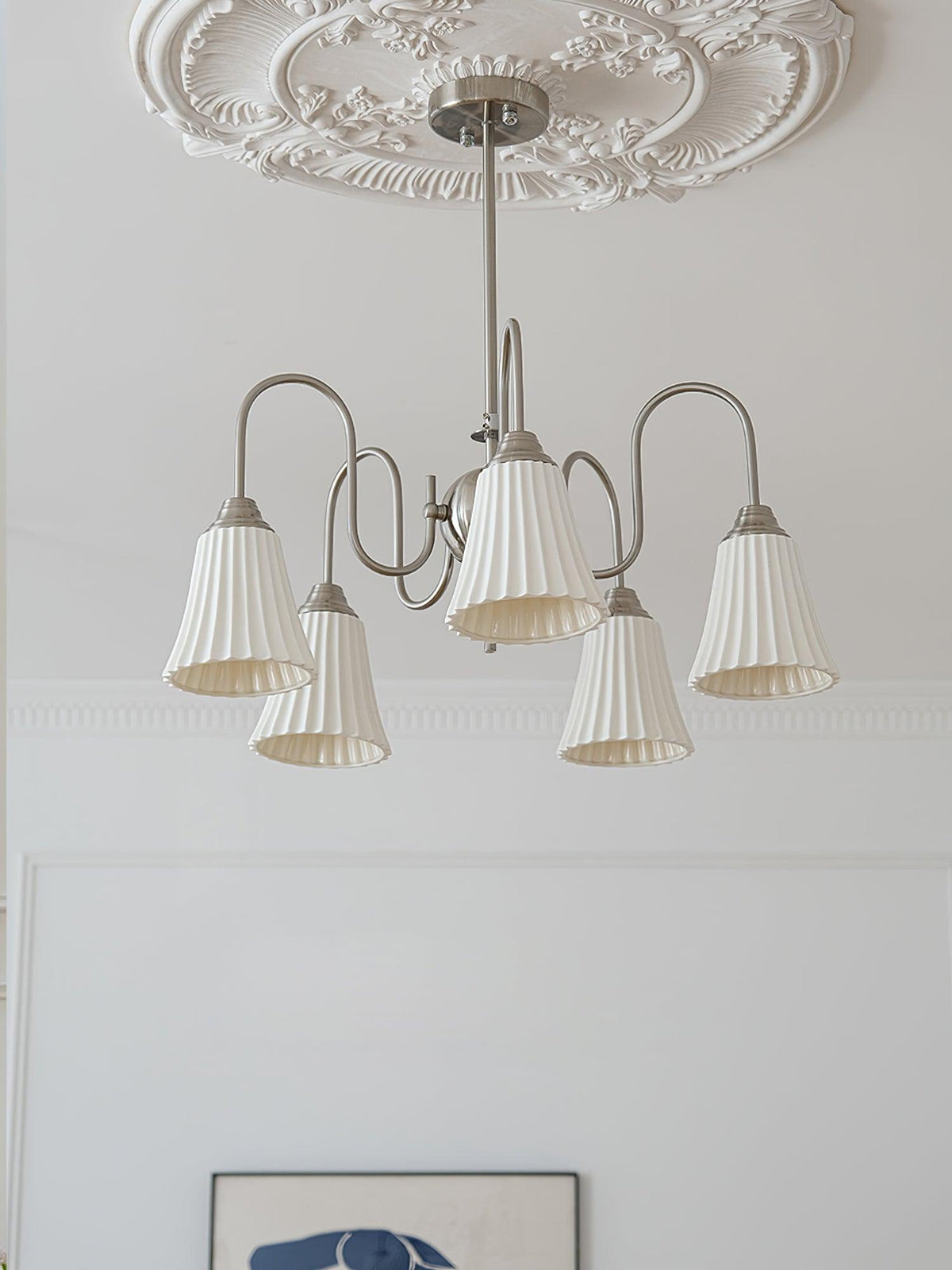 Lustra Lustre Moderne Céramique Plissée - Neutralighting