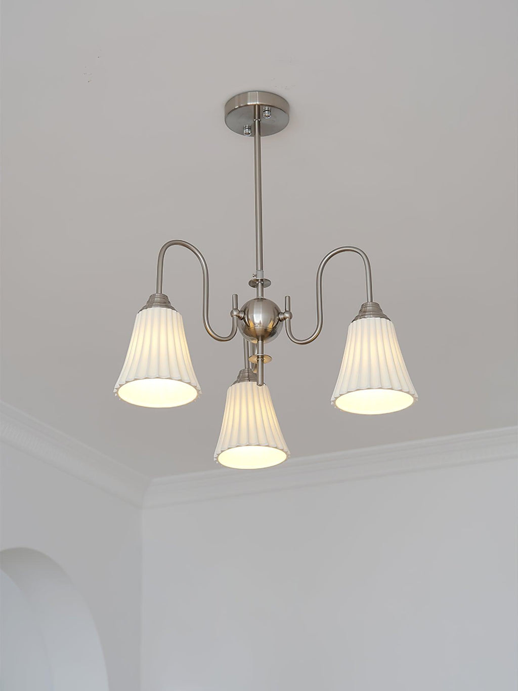 Lustra Lustre Moderne Céramique Plissée - Neutralighting