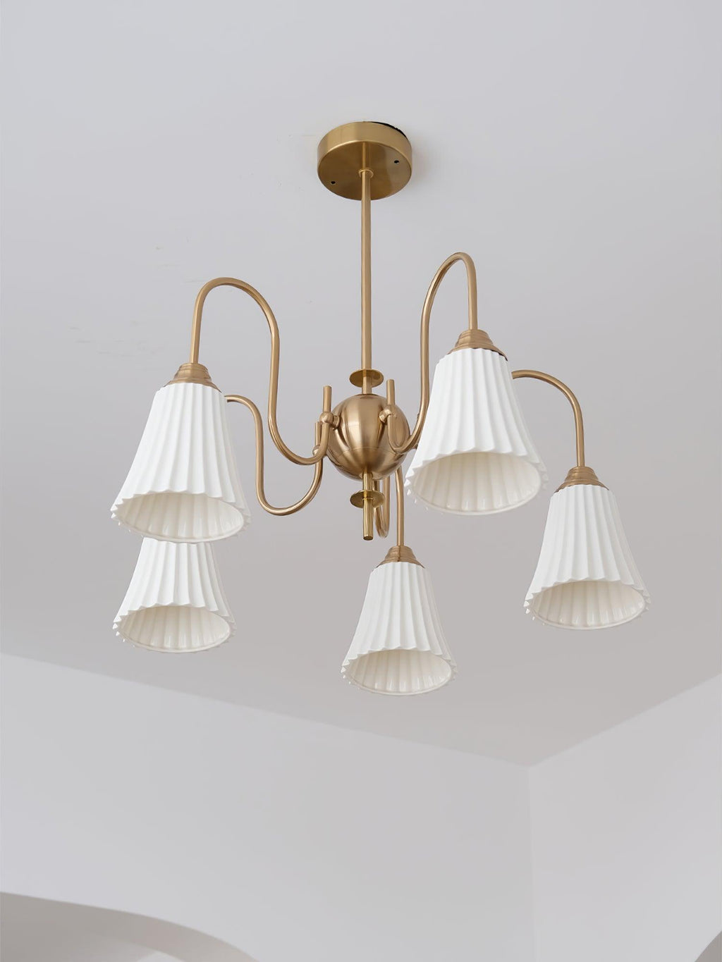 Lustra Lustre Moderne Céramique Plissée - Neutralighting