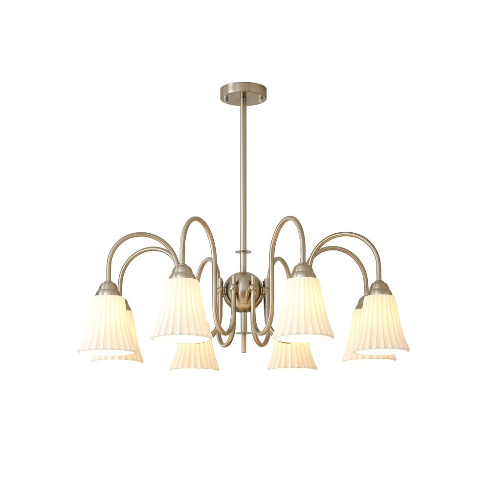 Lustra Lustre Moderne Céramique Plissée - Neutralighting