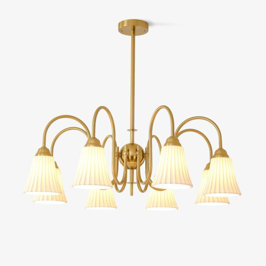 Lustra Lustre Moderne Céramique Plissée - Neutralighting