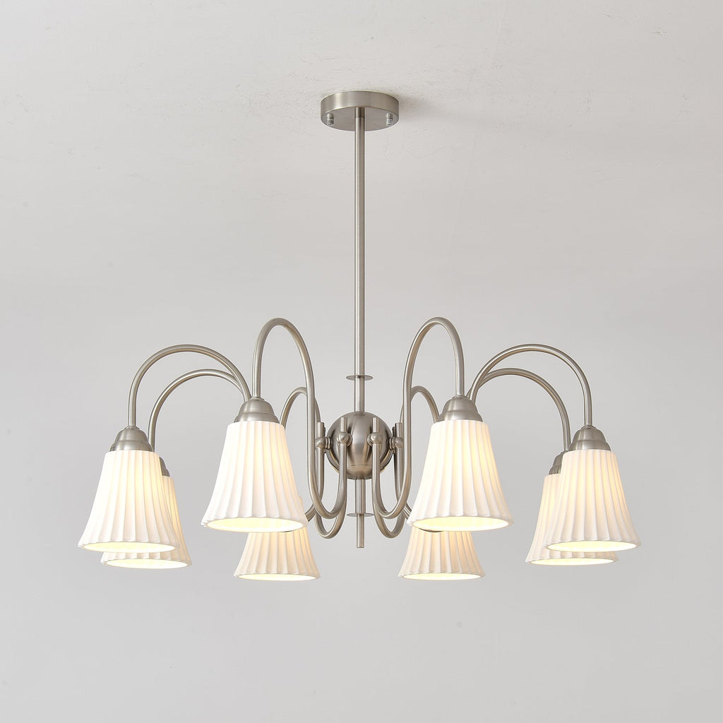 Lustra Lustre Moderne Céramique Plissée - Neutralighting