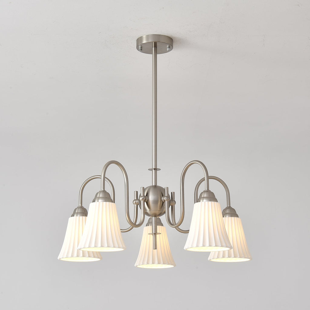 Lustra Lustre Moderne Céramique Plissée - Neutralighting