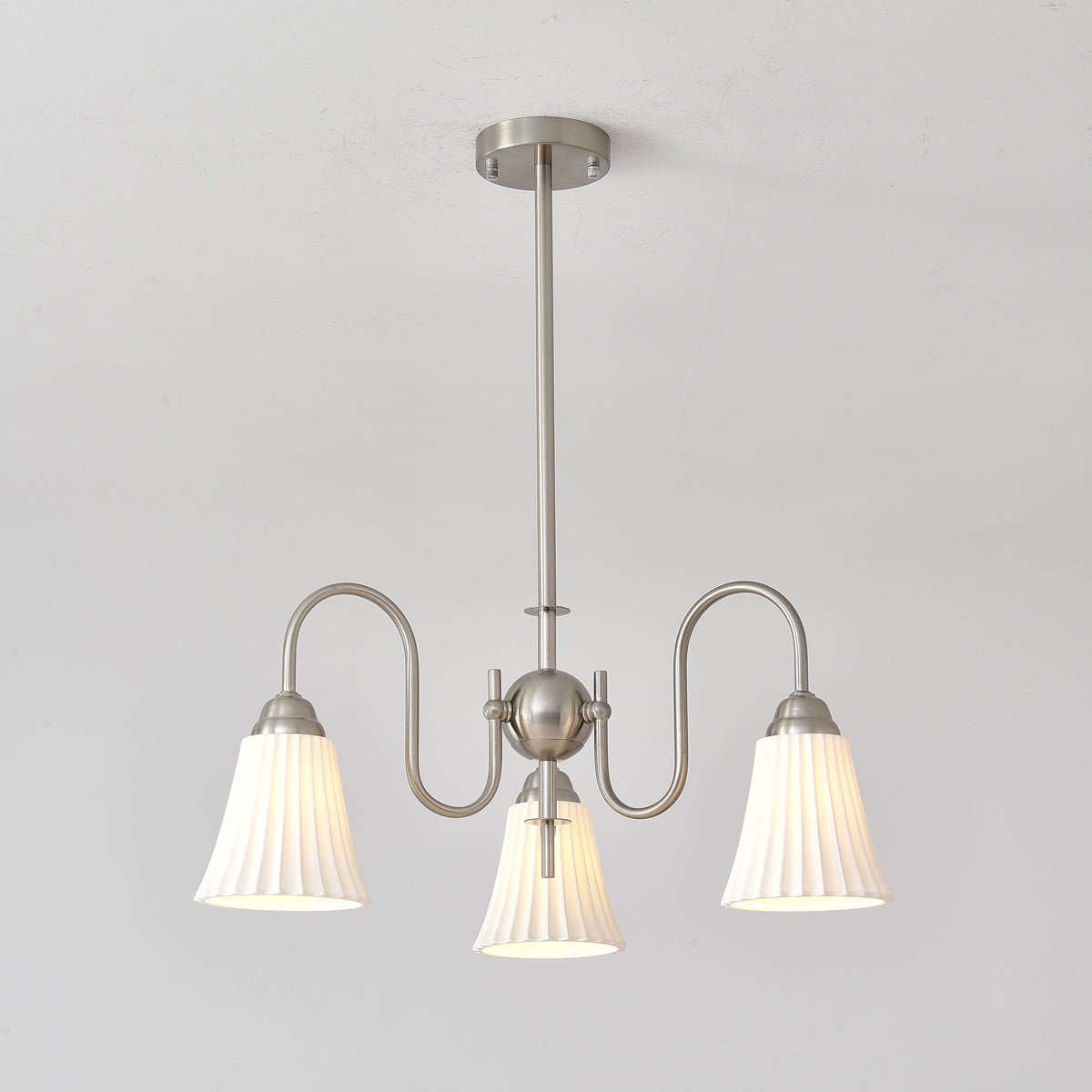 Lustra Lustre Moderne Céramique Plissée - Neutralighting