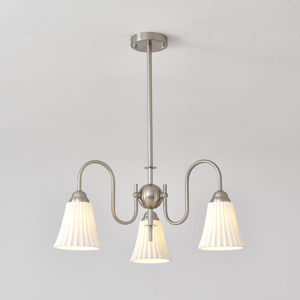 Lustra Lustre Moderne Céramique Plissée - Neutralighting