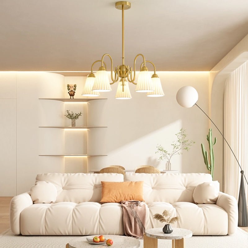 Lustra Lustre Moderne Céramique Plissée - Neutralighting