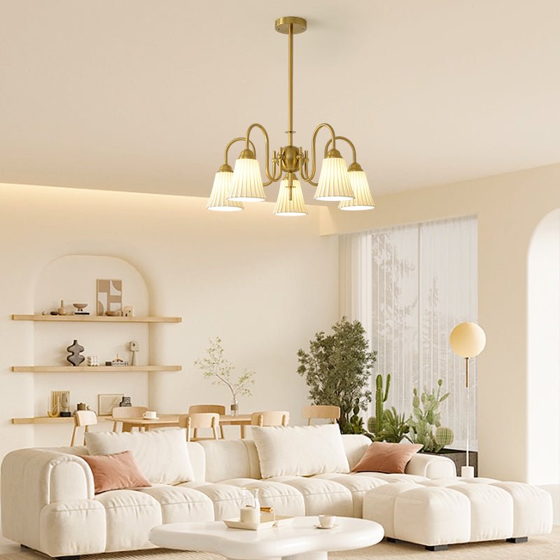 Lustra Lustre Moderne Céramique Plissée - Neutralighting