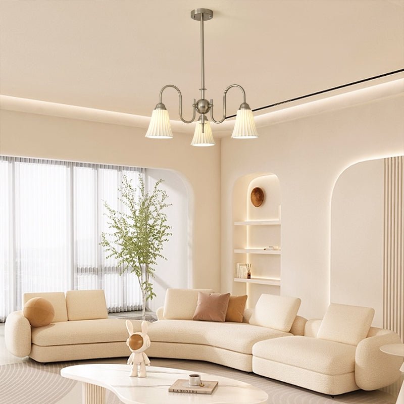 Lustra Lustre Moderne Céramique Plissée - Neutralighting