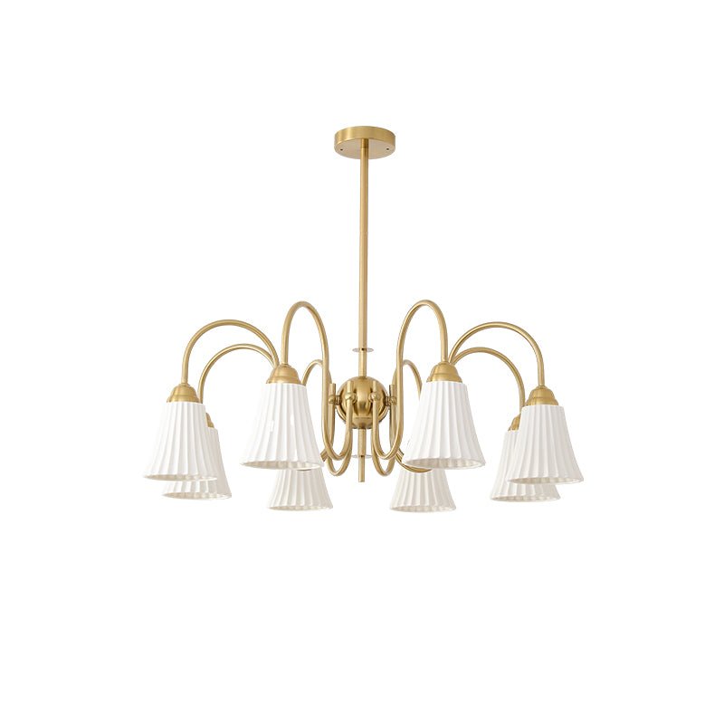 Lustra Lustre Moderne Céramique Plissée - Neutralighting