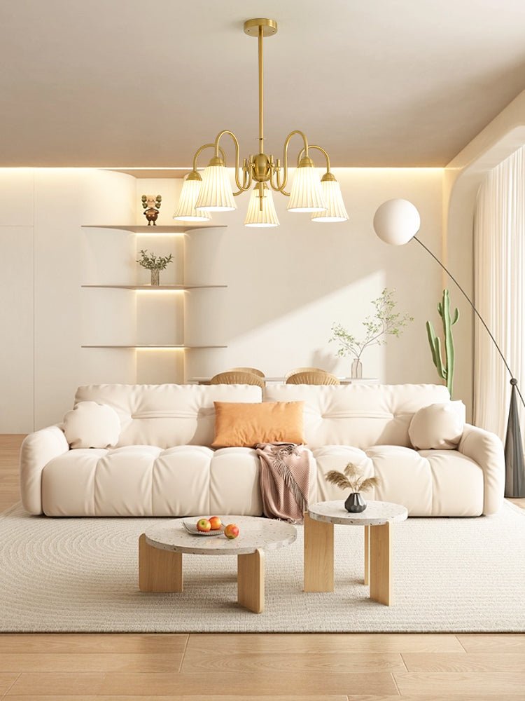 Lustra Lustre Moderne Céramique Plissée - Neutralighting