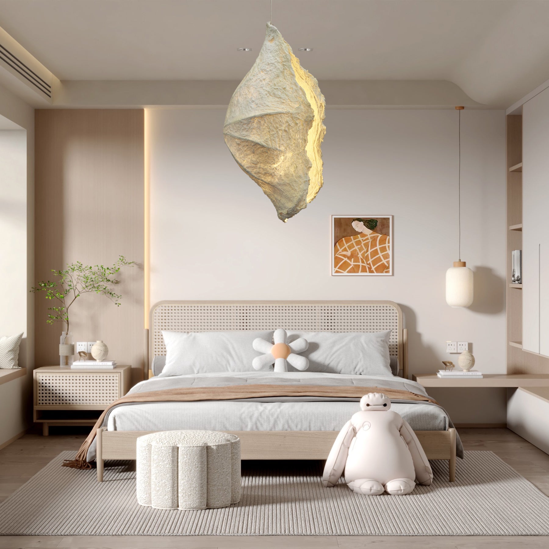 Altalis Artisanal Pulpe Papier Suspension Lumière - Neutralighting
