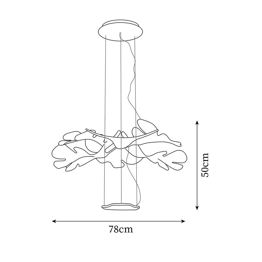 Etoile Lampe Pendante Ondulée LED Organique - Neutralighting