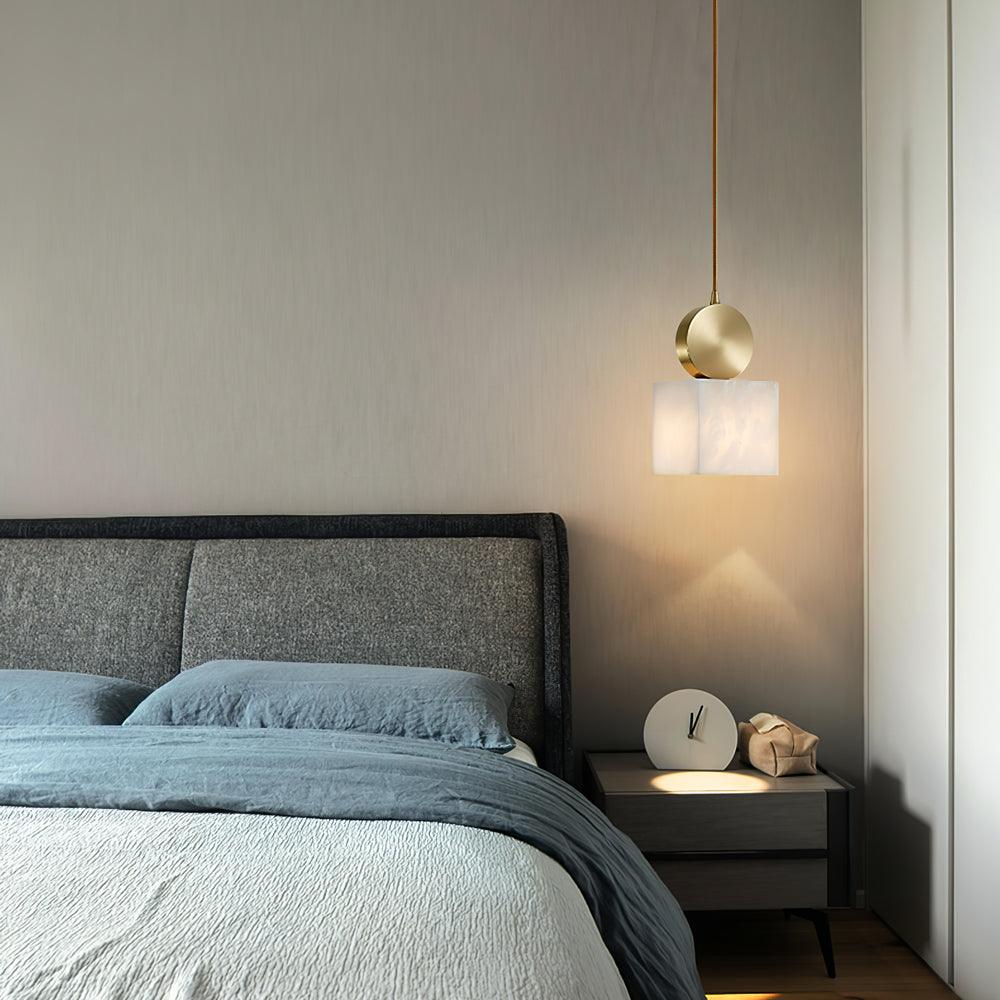 Lyrindis Cylindre Albâtre Pendentif Lumière - Neutralighting