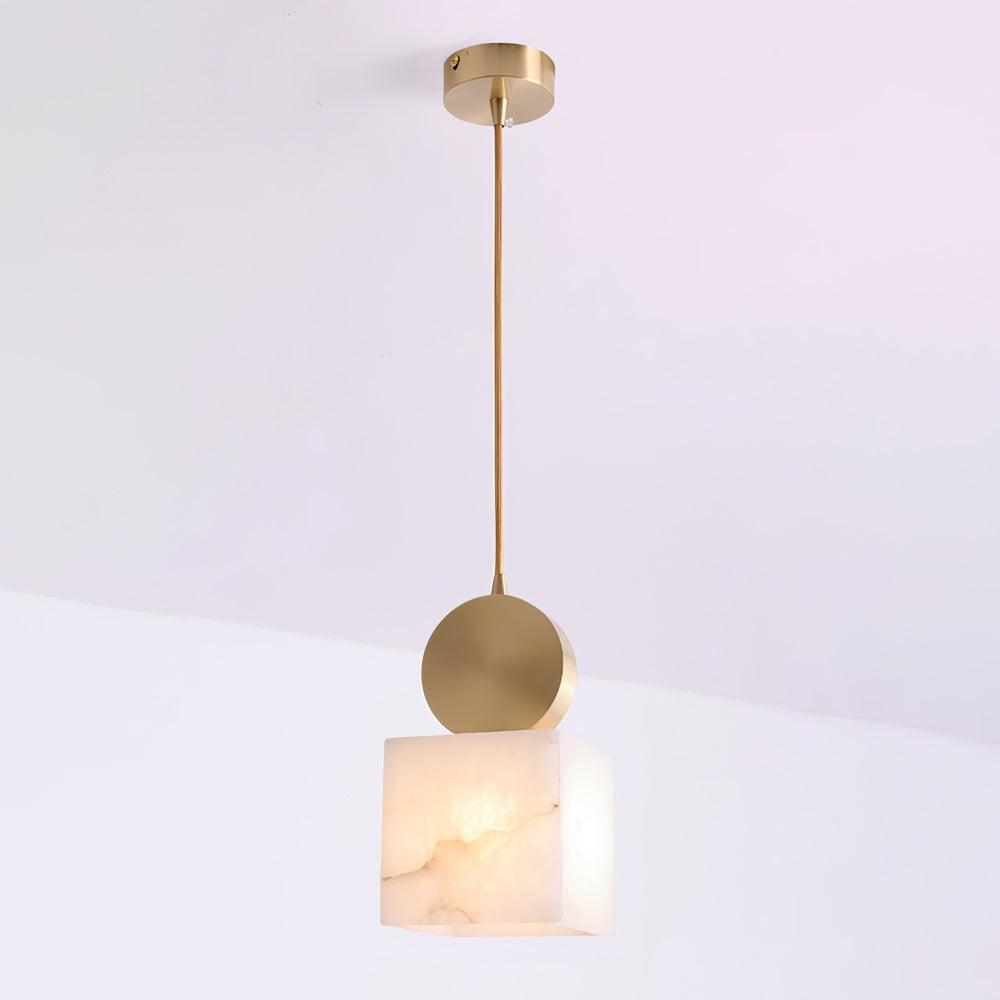 Lyrindis Cylindre Albâtre Pendentif Lumière - Neutralighting