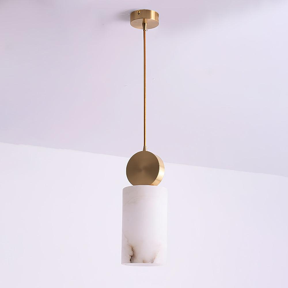 Lyrindis Cylindre Albâtre Pendentif Lumière - Neutralighting