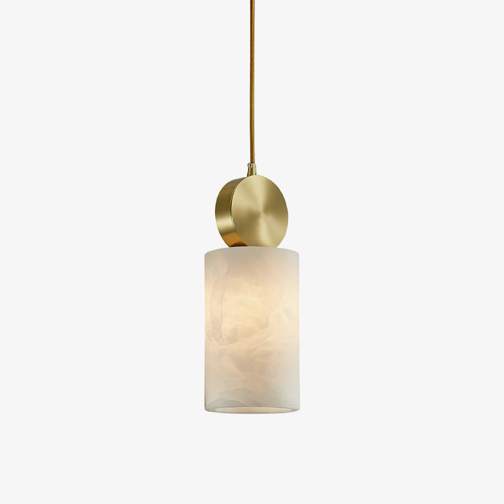 Lyrindis Cylindre Albâtre Pendentif Lumière - Neutralighting