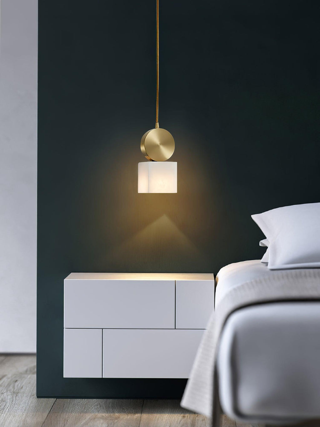 Lyrindis Cylindre Albâtre Pendentif Lumière - Neutralighting