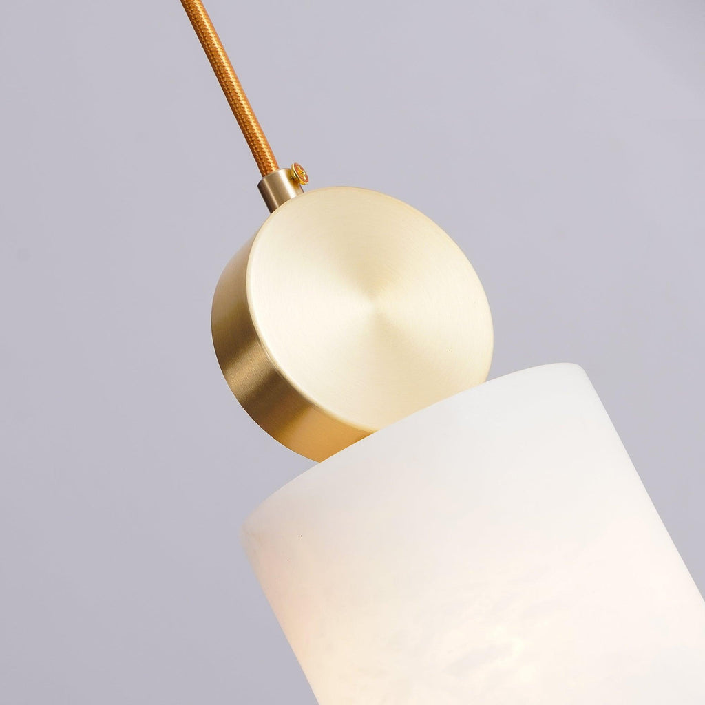 Lyrindis Cylindre Albâtre Pendentif Lumière - Neutralighting
