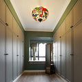Tiffany Rustique Plafonnier Métal/Verre Salon/Chambre À Coucher - Neutralighting