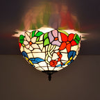 Tiffany Rustique Plafonnier Métal/Verre Salon/Chambre À Coucher - Neutralighting