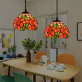 Tiffany Rétro LED Suspension Métal Verre Salon/Bar - Neutralighting