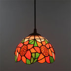 Tiffany Rétro LED Suspension Métal Verre Salon/Bar - Neutralighting