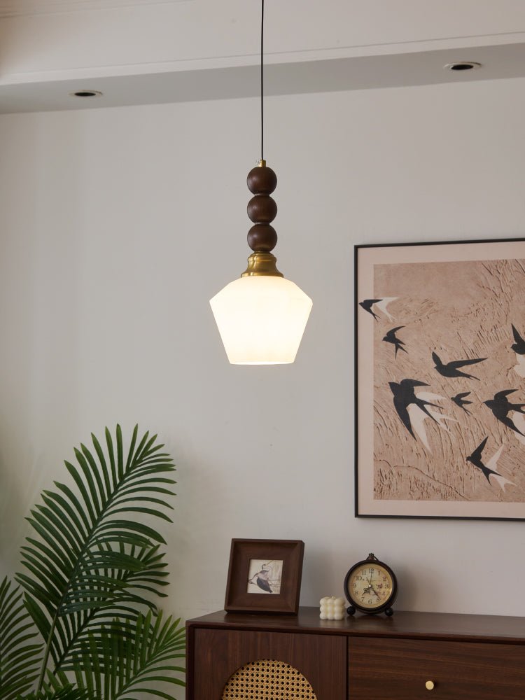 Vothaila Suspension en Verre Vintage et Bois - Neutralighting