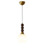 Vothaila Suspension en Verre Vintage et Bois - Neutralighting