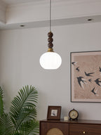 Vothaila Suspension en Verre Vintage et Bois - Neutralighting
