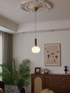 Vothaila Suspension en Verre Vintage et Bois - Neutralighting