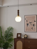 Vothaila Suspension en Verre Vintage et Bois - Neutralighting