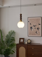 Vothaila Suspension en Verre Vintage et Bois - Neutralighting