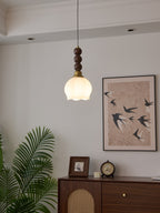 Vothaila Suspension en Verre Vintage et Bois - Neutralighting
