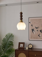 Vothaila Suspension en Verre Vintage et Bois - Neutralighting
