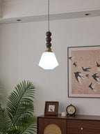 Vothaila Suspension en Verre Vintage et Bois - Neutralighting