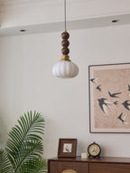 Vothaila Suspension en Verre Vintage et Bois - Neutralighting