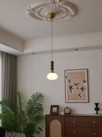 Vothaila Suspension en Verre Vintage et Bois - Neutralighting