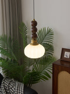 Vothaila Suspension en Verre Vintage et Bois - Neutralighting