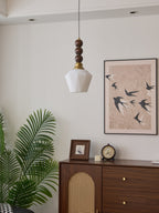 Vothaila Suspension en Verre Vintage et Bois - Neutralighting