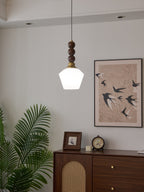 Vothaila Suspension en Verre Vintage et Bois - Neutralighting