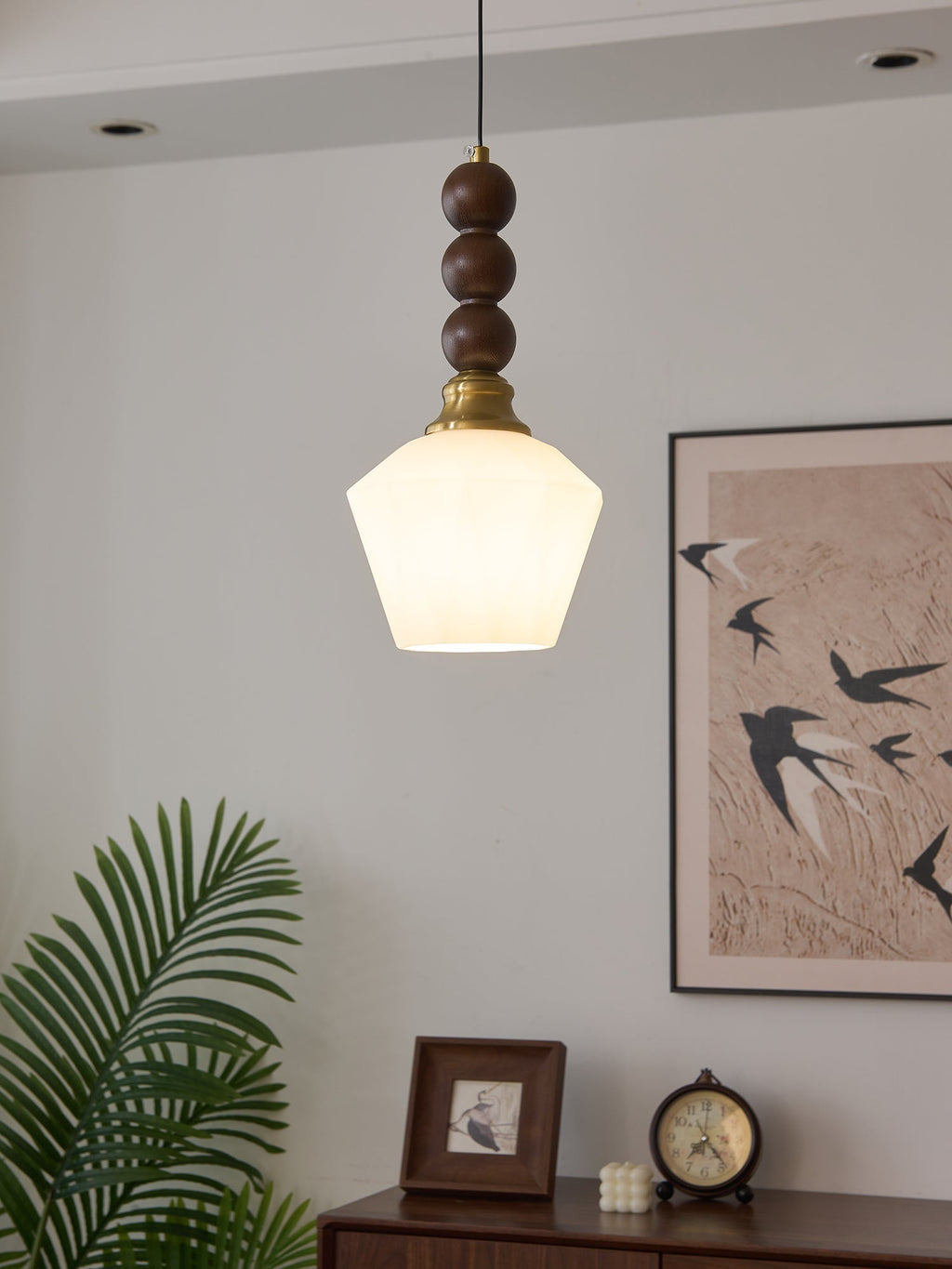 Vothaila Suspension en Verre Vintage et Bois - Neutralighting