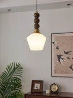Vothaila Suspension en Verre Vintage et Bois - Neutralighting