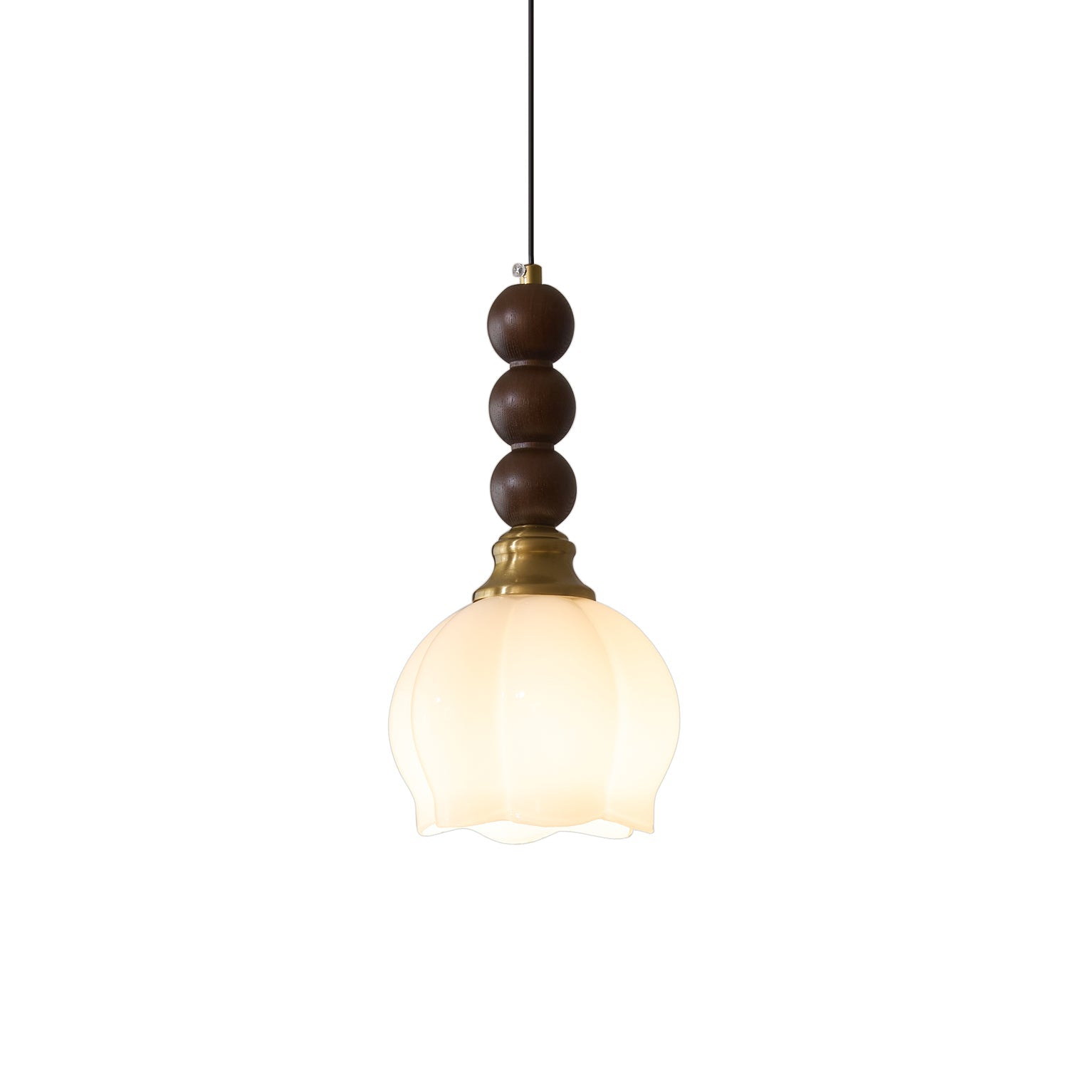 Vothaila Suspension en Verre Vintage et Bois - Neutralighting